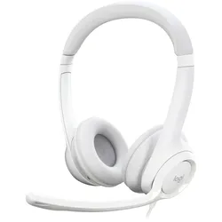 Logitech USB-Headset H390 grau, weiß