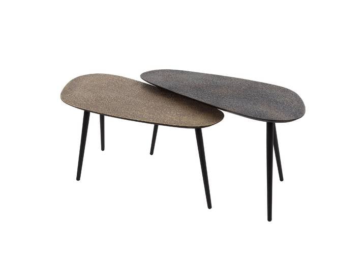 Clemento Metallic Couchtisch organisch