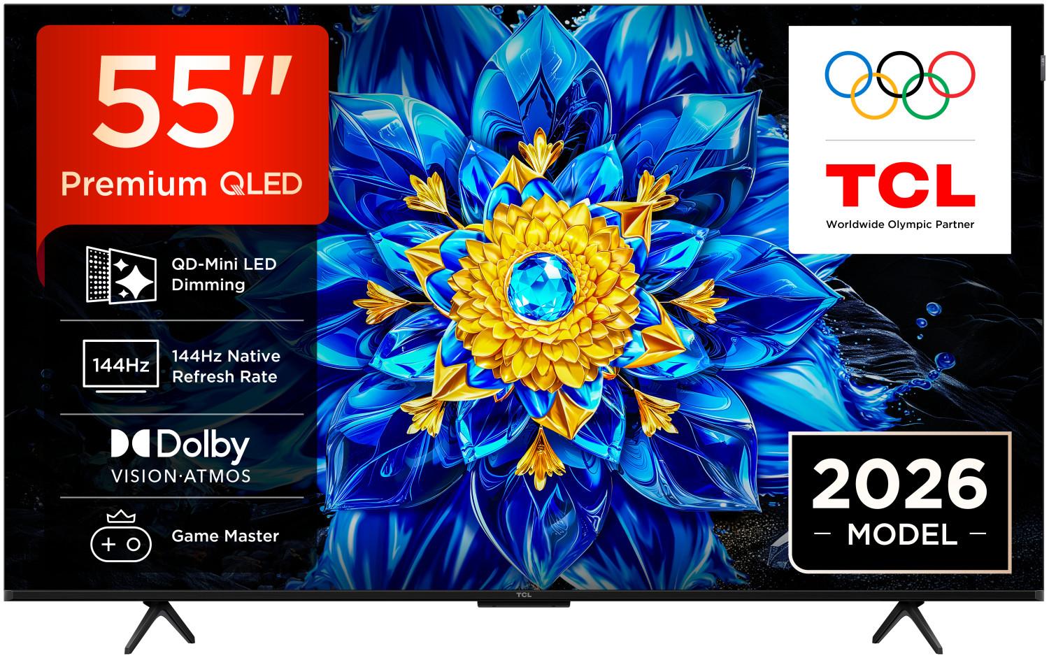 TCL P8L 55P8L, 139,7 cm (55"), 3840 x 2160 Pixel, QD-Mini LED, Smart-TV, WLAN, Schwarz