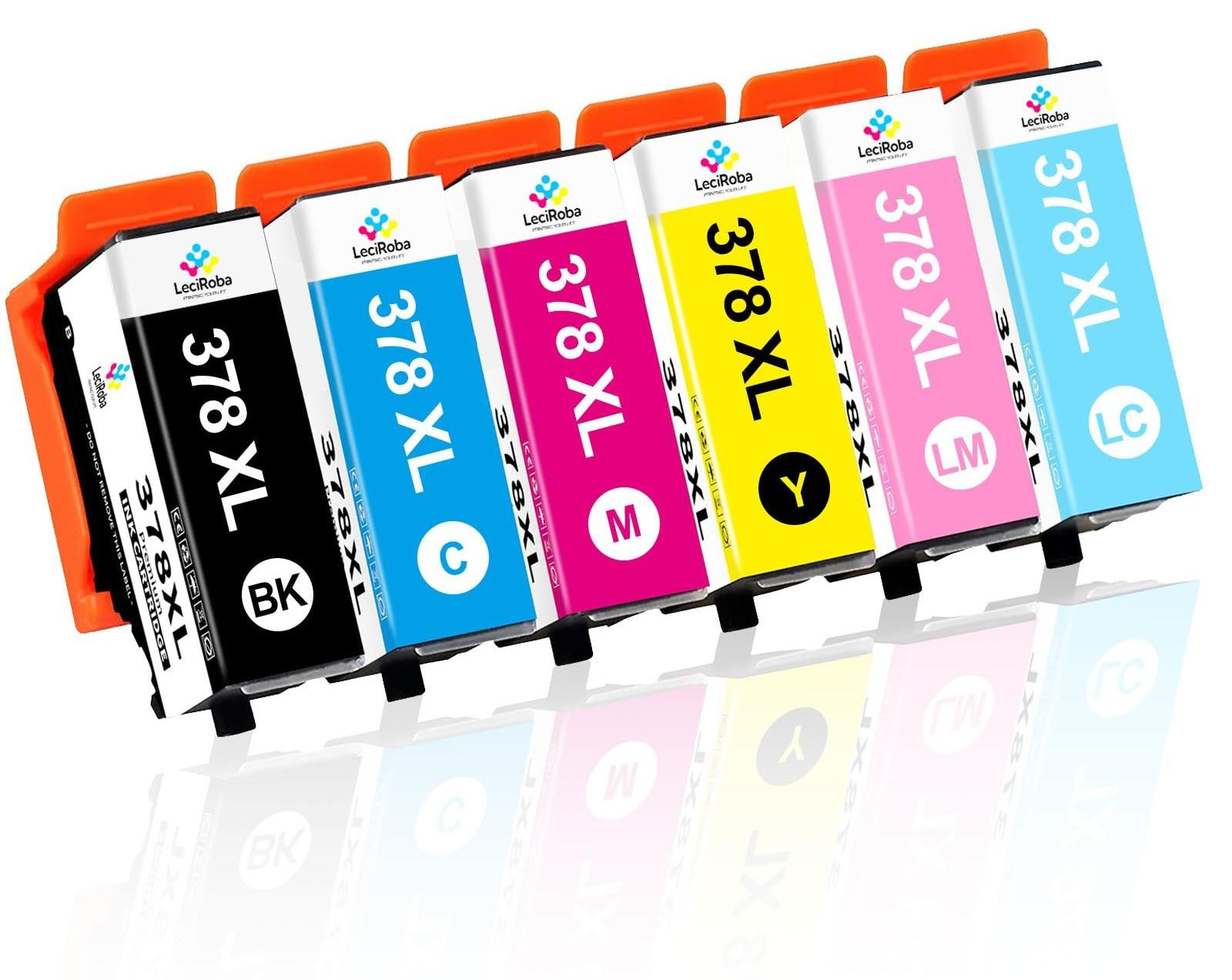 Merkloze inktcartridges voor Epson 378/378XL - Multicolor (6-pack)
