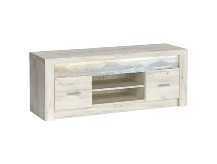 Lomadox Lowboard TV Unterschrank Wohnzimmer Schrank Fernsehschrank TV Board modern in weiß