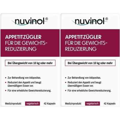 Nuvinol Appetitzügler f.die Gewichtsreduzier.Kaps. 2x 2x42 St Kapseln