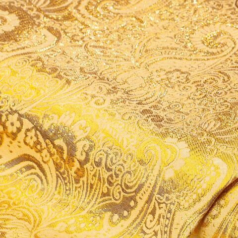 Jacquard "Blumen/Paisley", gelb/gold