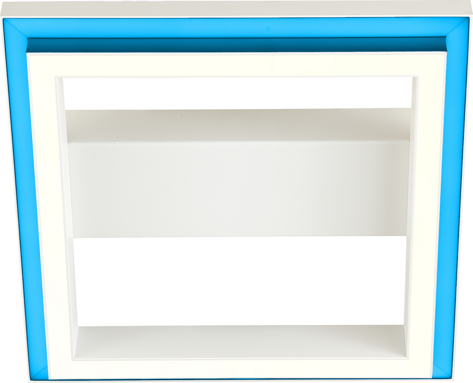 Brilliant LED Plafondlamp Pallas Wit/Zand 30x30 cm 18W 1800lm RGBTW 2700K-6500K Dimbaar met Afstandsbediening
