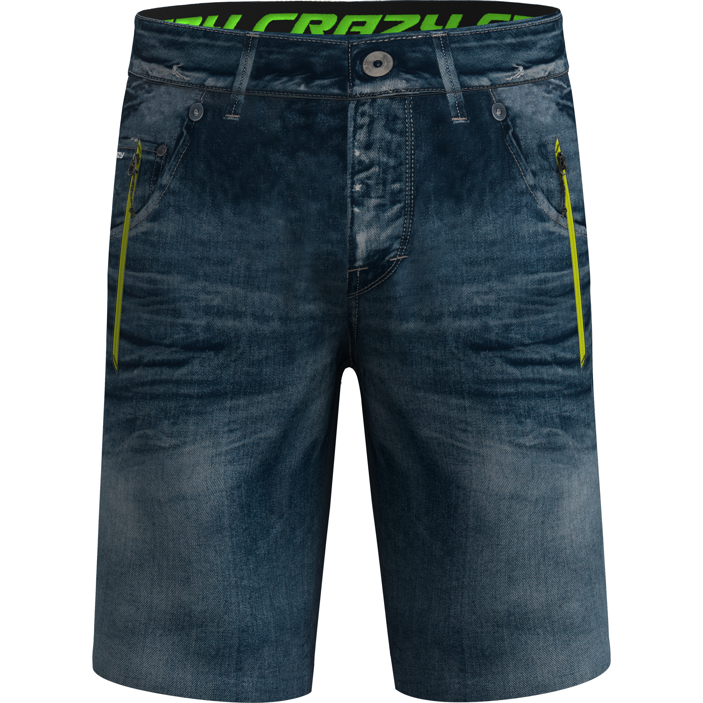 Crazy Super Herren Kurze Hosen blau Größe M Camping Elastisch