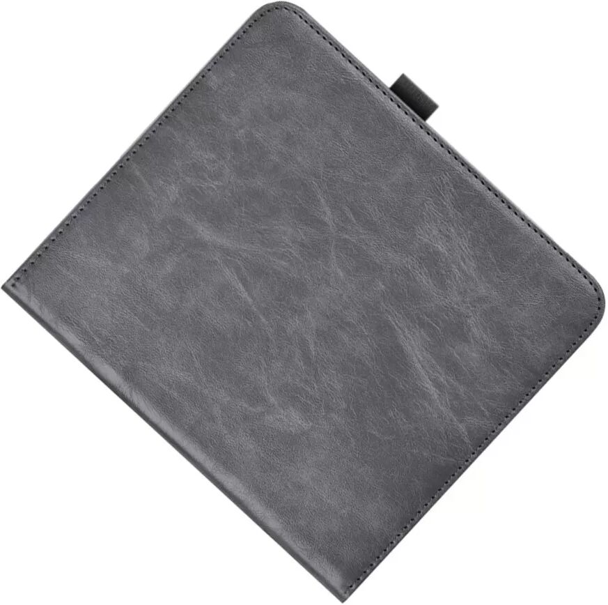 INF Étui Support en Cuir PU Gris Compatible avec Kobo Libra 2 - Antichoc, Veille/Réveil Intelligent, Design Portable
