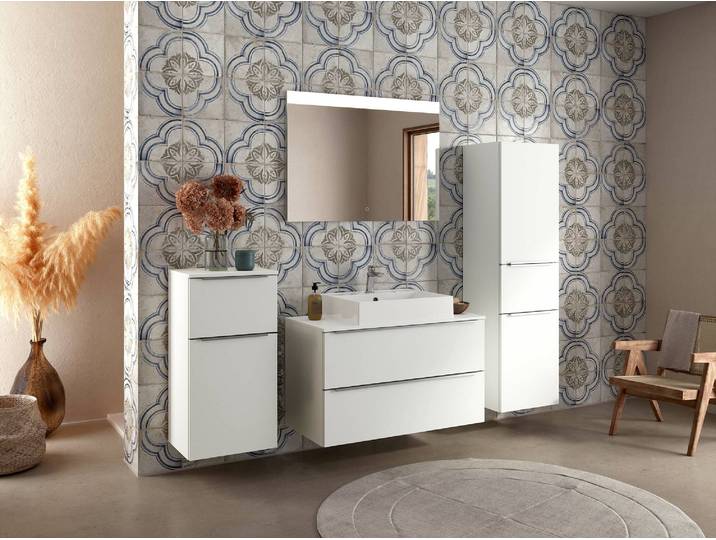 Badezimmerset MYBA XVIII 2-teilig 100cm Weiß/Weiß
