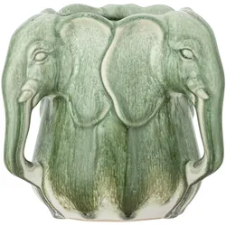 Bloomingville, Vase, - Pontus Vase - Green - Stoneware (4x)