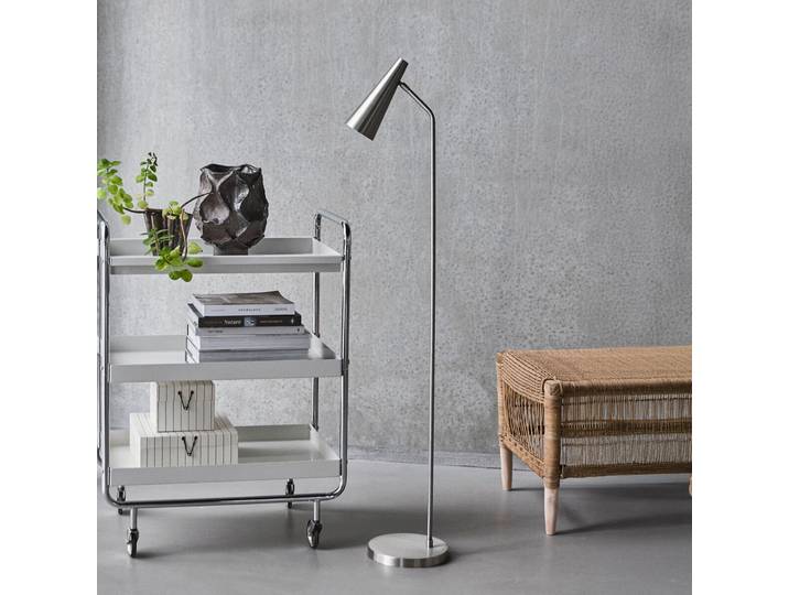 Precise Stehleuchte, silber, Höhe 124 cm, E14 - House Doctor - Wohnzimmer - Design - Metall - Einflammig