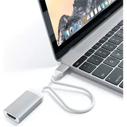 Satechi USB-C zu (HDMI, HDMI), Video Adapter, Grau