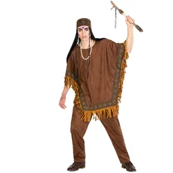 tectake® Herrenkostüm Indianer wilder Hengst Henry