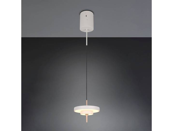 Trio Lighting Hängelampe Keaton, dimmbar, alu / grau / zink, für Wohn- / Esszimmer, Metall