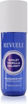 Revuele Violet Vanilla Delight Fragrance Mist névoa perfumada para corpo e cabelo para mulheres 150 ml. Violet Vanilla Delight Fragrance Mist