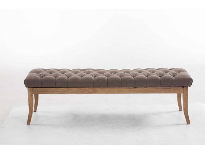 TPFLiving Sitzbank Romeo Stoff antik-hell 150 - taupe Stück