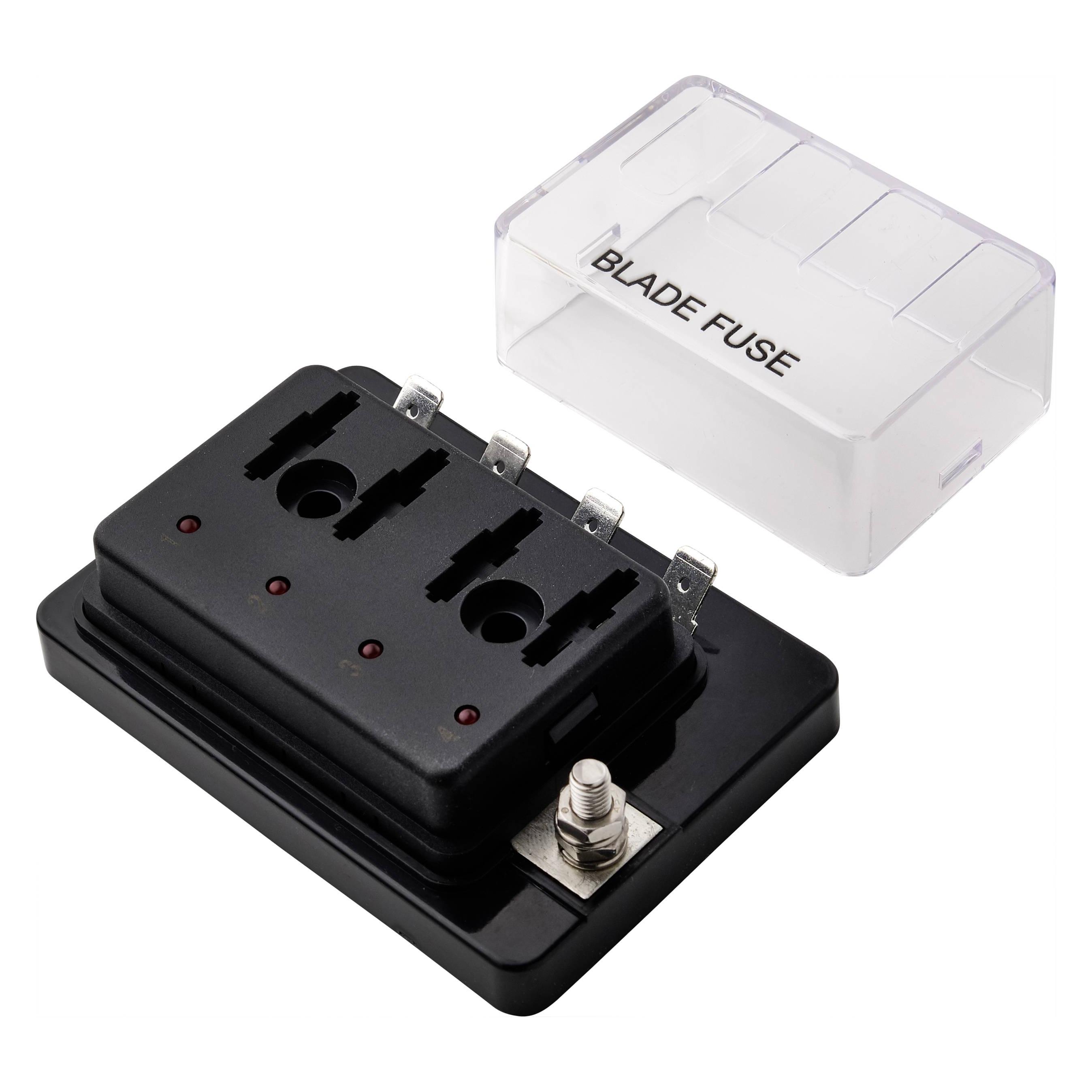 Tru Components KFZ-Sicherungshalter mit Statusanzeige Passend für Flachsicherung Standard 30 a 32 (TC-9070396)