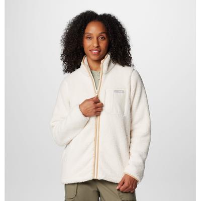 Fleecejacke COLUMBIA "West Bend Full Zip II", Damen, Gr. L, weiß (chalk), Obermaterial: 100% Polyester, normal, Jacken Fleecejacke, Langarm-Design, mit Reißverschluss, wasserabweisend, windabweisend