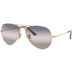 Ray-Ban 0RB3689 AVIATOR METAL II 001/GE Gold Gr. 58/14 (mit Sehstärke)