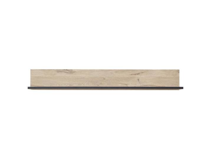 Wandboard Ruben B: 160 cm Schwarz/Eiche Dekor