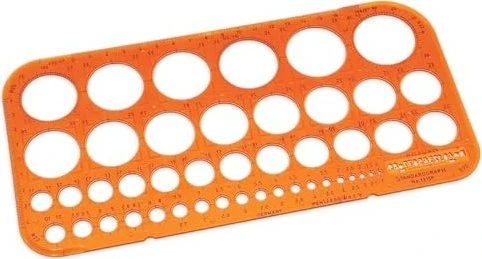 STANDARDGRAPH Zeichenschablone orange