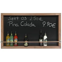 Rustikale Kreidetafel / Wandbar / Weinregal "Nele" 100x60cm - Kolonial