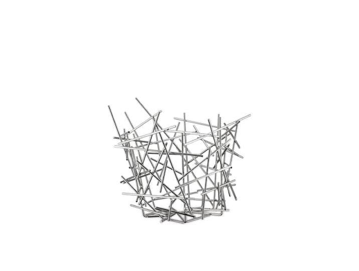 Alessi Fc03 Blow Up Corbeille à Agrumes en Acier Inoxydable 18/10 Brillant\, Gris