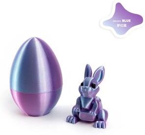Uplift Treasures 3D Printed Easter Rabbit Egg Ornament j