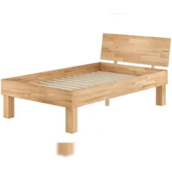 Erst-Holz Hohes, stabiles Massivholzbett 120x220 für XXL-Gewicht Seniorenbett Zubehör wählbar V-60.81-12-220 Rollrost inkl.