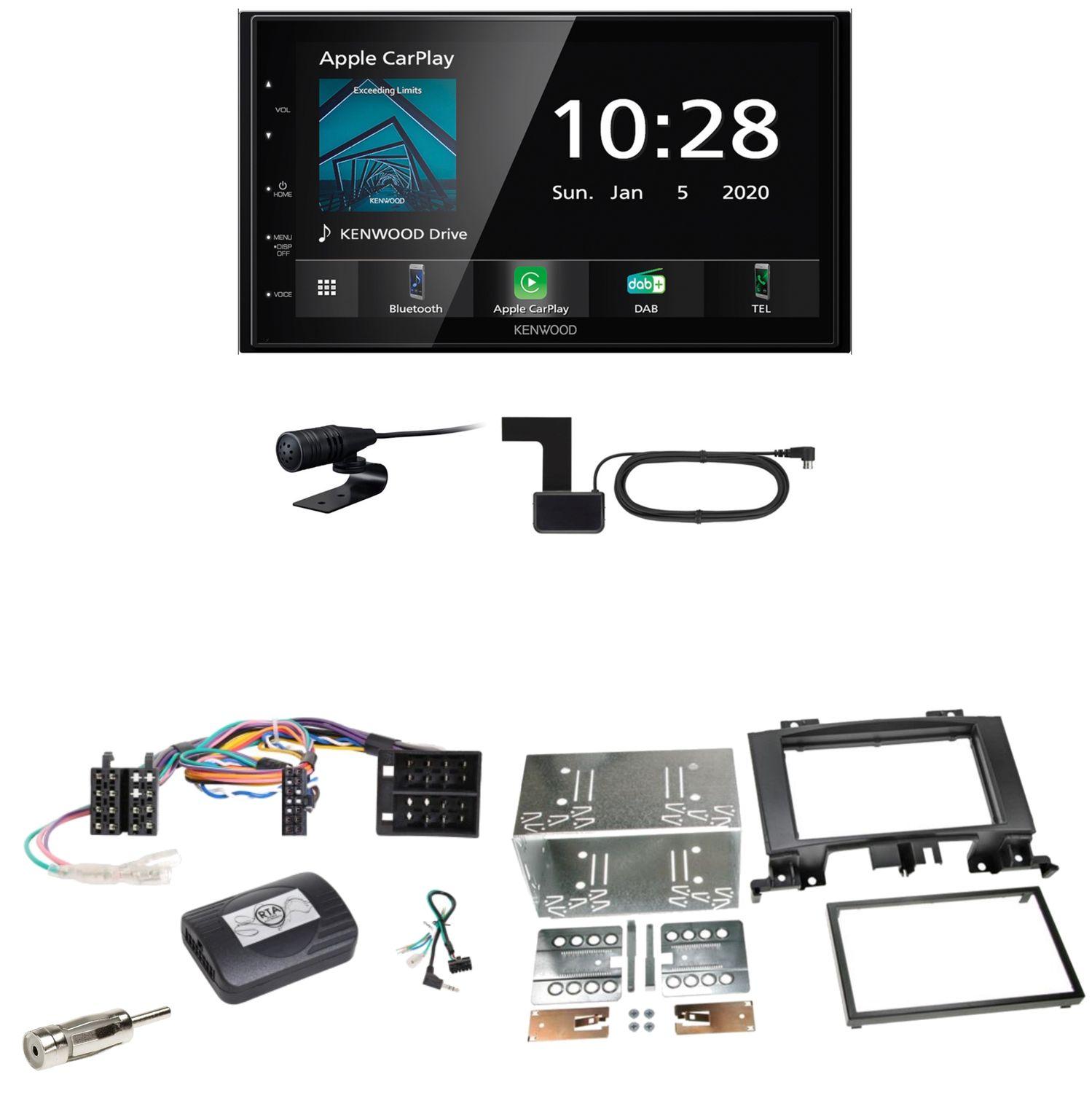 Kenwood DMX5020DABS Android Auto Einbauset für Mercedes Sprinter W906 Crafter