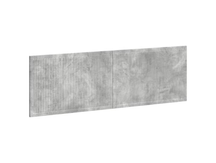 Makastle Kopfteil Betongrau Holzwerkstoff 160x50 cm Wandmontage