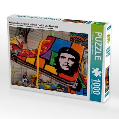 CALVENDO Puzzle Kubanisches Souvenir mit dem Porträt Che Guevaras | 1000 Teile Lege-Größe 64x48cm Foto-Puzzle für glückliche Stunden
