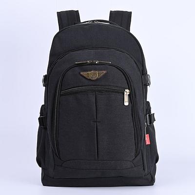Herren-Vintage-Canvas-Rucksack für Reisen und Schule – großer Rucksack im Militärstil mit mehreren Taschen für Outdoor-Aktivitäten, Wandern oder den täglichen Gebrauch