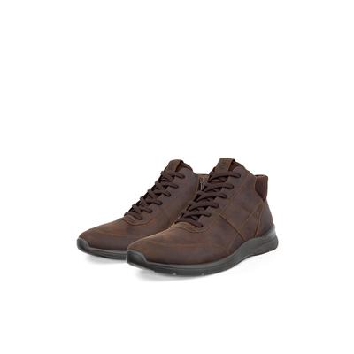 Schnürboots ECCO "ECCO IRVING", Herren, Gr. 43, braun, Nubukleder, Schuhe Schnürboots, Schnürstiefelette, Boots mit Waterproof