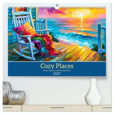Cozy Places. Ruhe, Wärme und Gemütlichkeit (hochwertiger Premium Wandkalender 2027 DIN A2 quer), Kunstdruck in Hochglanz