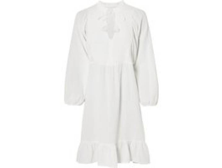 ESMARA® Robe mousseline pour femme, en pur coton. (blanc, 36)