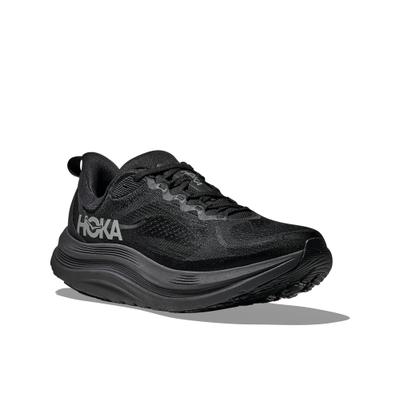 Walkingschuh HOKA ONE ONE "Kawana 3", Herren, Gr. 43, atmungsaktiv, schwarz (schwarz, schwarz), Synthetik, Textil, Schuhe Walkingschuh, Walkingschuh, atmungsaktives Obermaterial, runde Schuhspitze