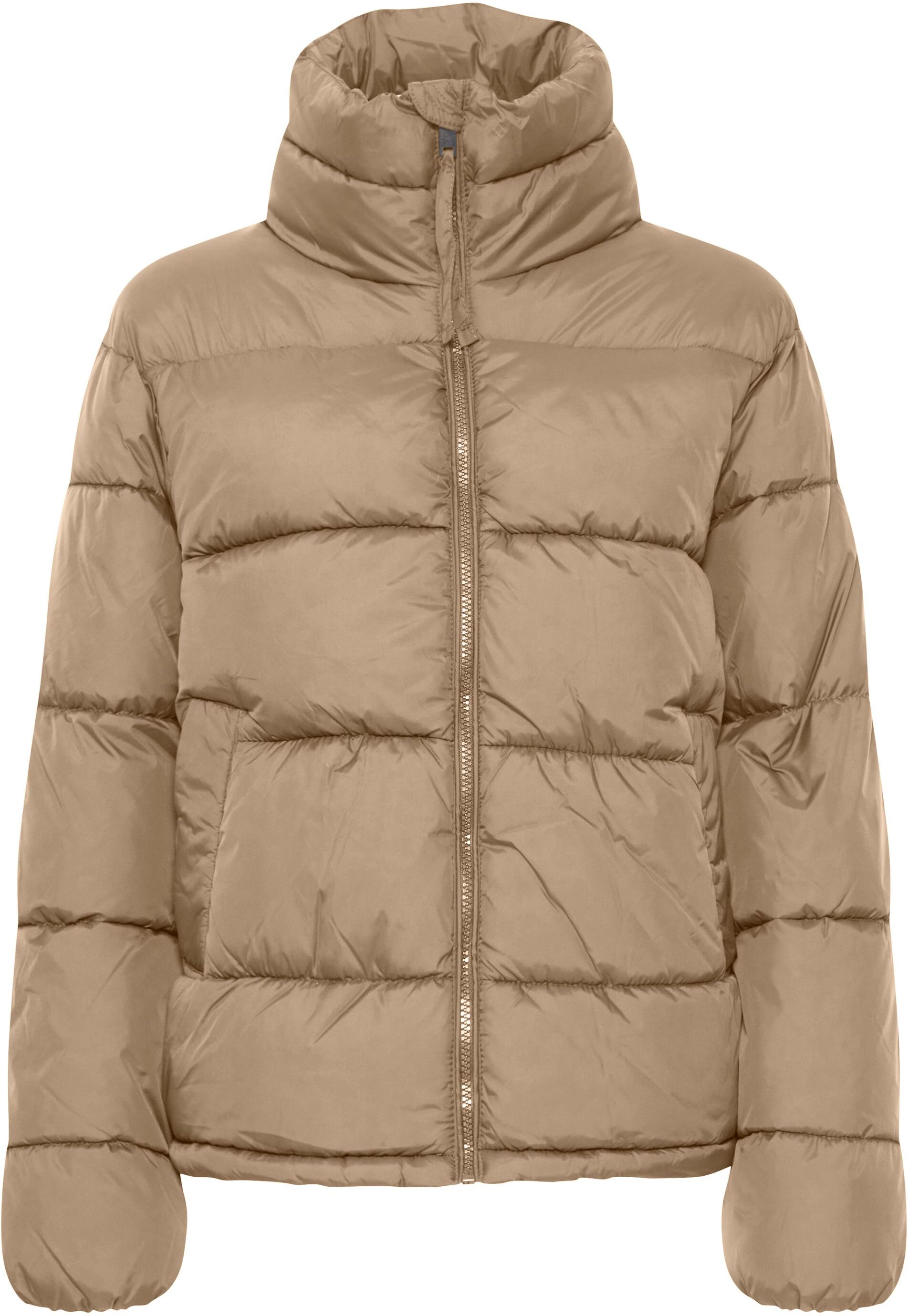 Steppjacke OXMO "Steppjacke OXBodila", Damen, Gr. 38, beige (tannin), Obermaterial: 100% Nylon NY., Jacken Steppjacke