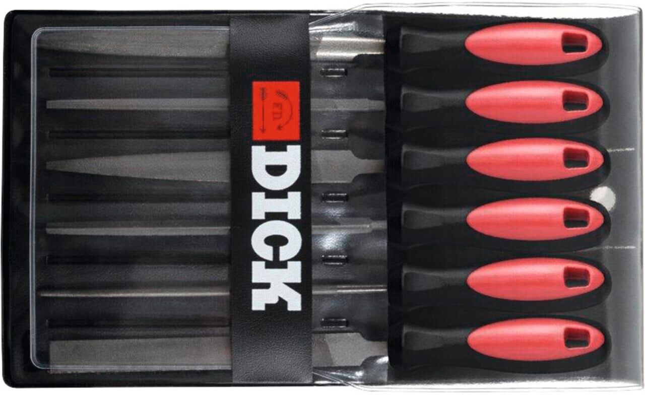 Schlüsselfeilensatz L.100mm Hieb 2 2K-Kunststoffheft DICK (1187102-2K)