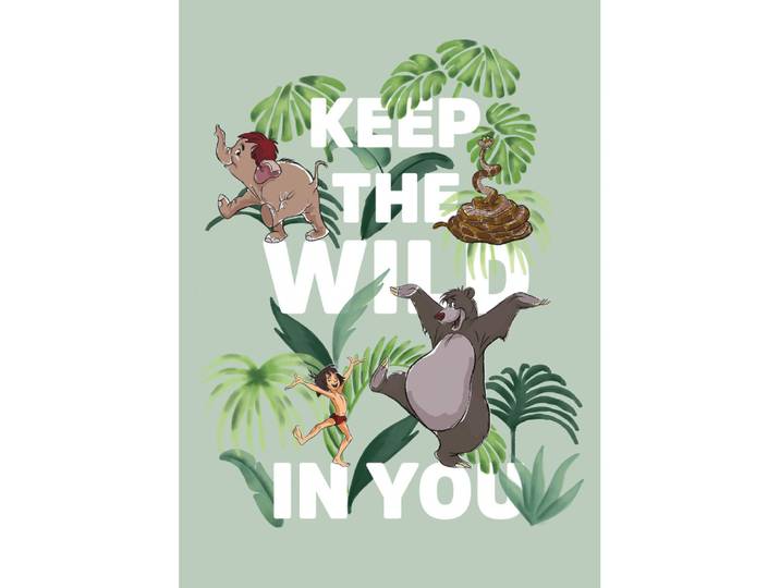 Poster Disney Le Livre De La Jungle - Garde Ton Côté Sauvage 40 Cm X 50 Cm