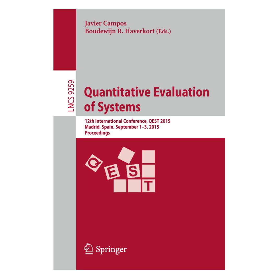 Springer Quantitative Evaluation of Systems (Englisch, Softcover, Boudewijn R. Haverkort, Javier Campos) (15902124)
