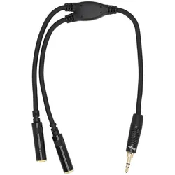 Stagg NYA010/MPS2MJSR 3,5 mm Stereoklinke auf 2 x Mini Stereobuchse - Y-Kabel