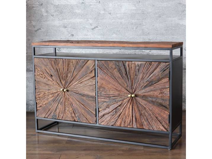 Sideboard Altholz MERID massiv recycelt Treibholz Industrial Design