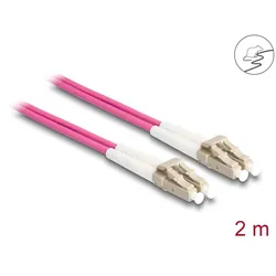 DELOCK LWL Kabel mit Metallarmierung LC Duplex Multimode 2m