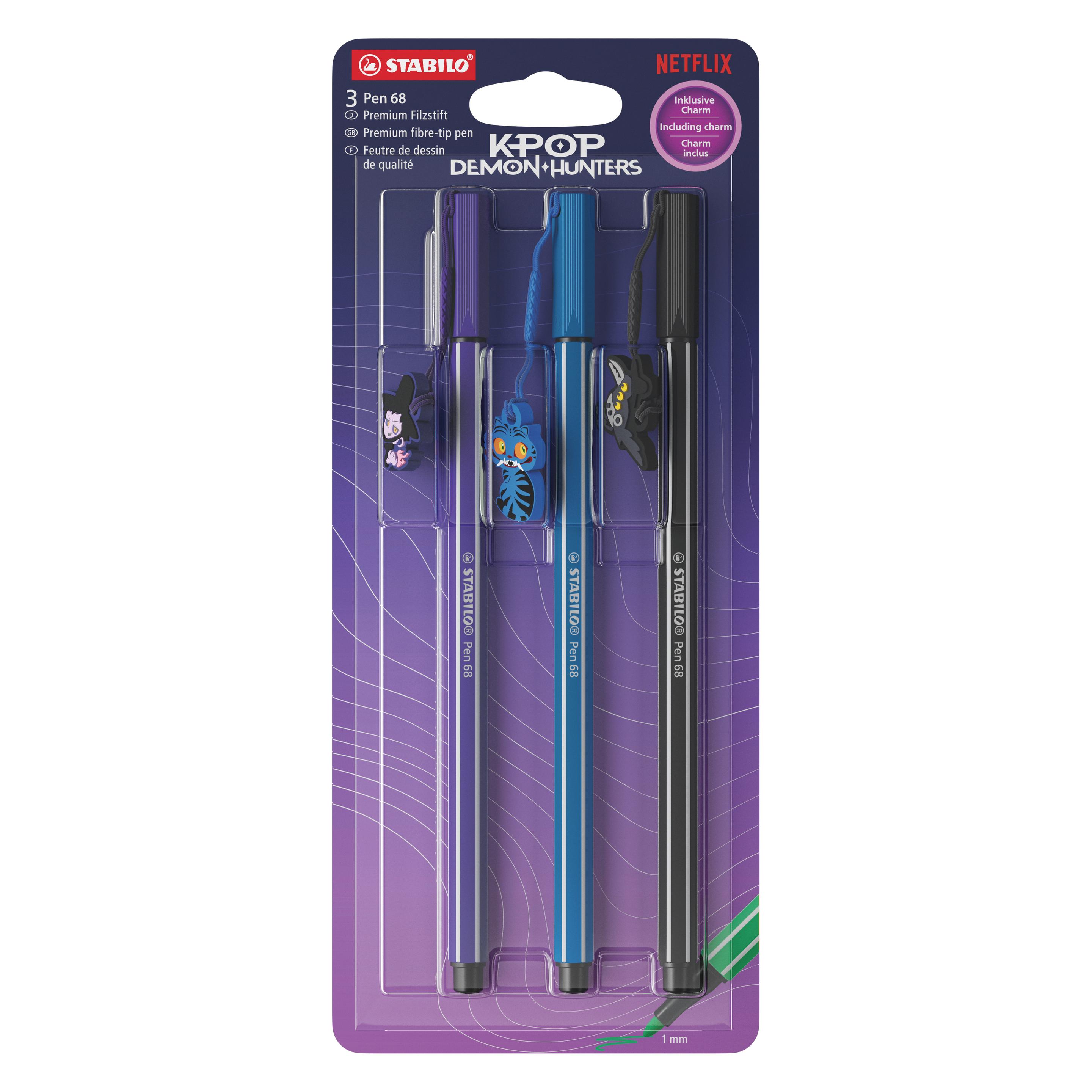 Stabilo Fasermaler Pen 68 Blister K-pop Demon Hunters Limited Edition (3x) (106803012)