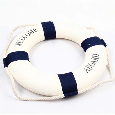 Inspire Essentials Mediterranean Nautical Lifebuoy Wall Decor For Coastal Home Styling d