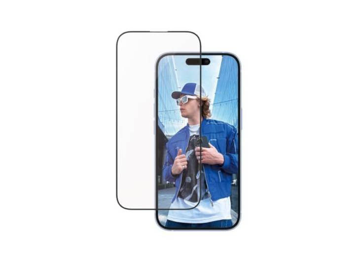 Panzer Glass Aluminum Frame iPhone 16/15 UWF (Ultra-Wide Fite)