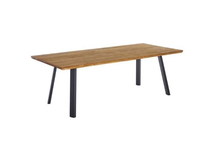 OUTLIV. Orleans Gartentisch 220x100cm Edelstahl/Teak recycelt Dunkelgrau