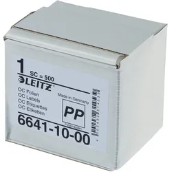 Leitz, Ordner Zubehör, Schutzfolienschildchen auf Rolle, transparent Masse: (B)72 x (H)39 mm, selbstklebend, zum Schutz der