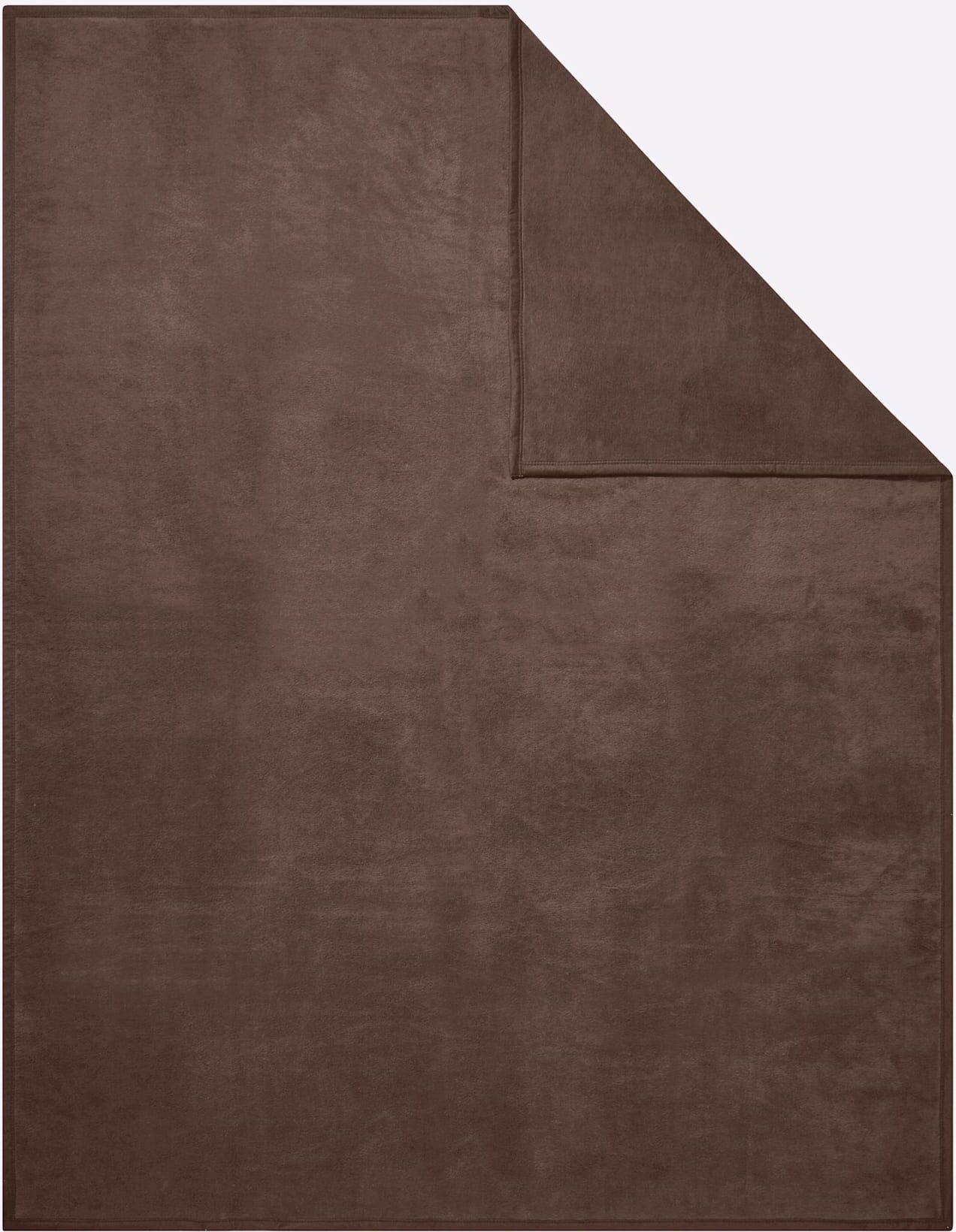 Wohndecke IBENA Gr. 3, braun (schoko), B:100cm L:150cm, 58% Baumwolle, 35% Polyacryl, 7% Polyester, Wohndecken, Wohndecke schoko B/L: 100cm x 150cm