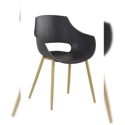 Kayoom Stuhl Alice 110 2er-Set Schwarz