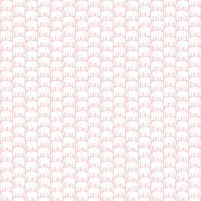 Roommates Finlayson Pink & White Elefantti Peel and Stick Wallpaper